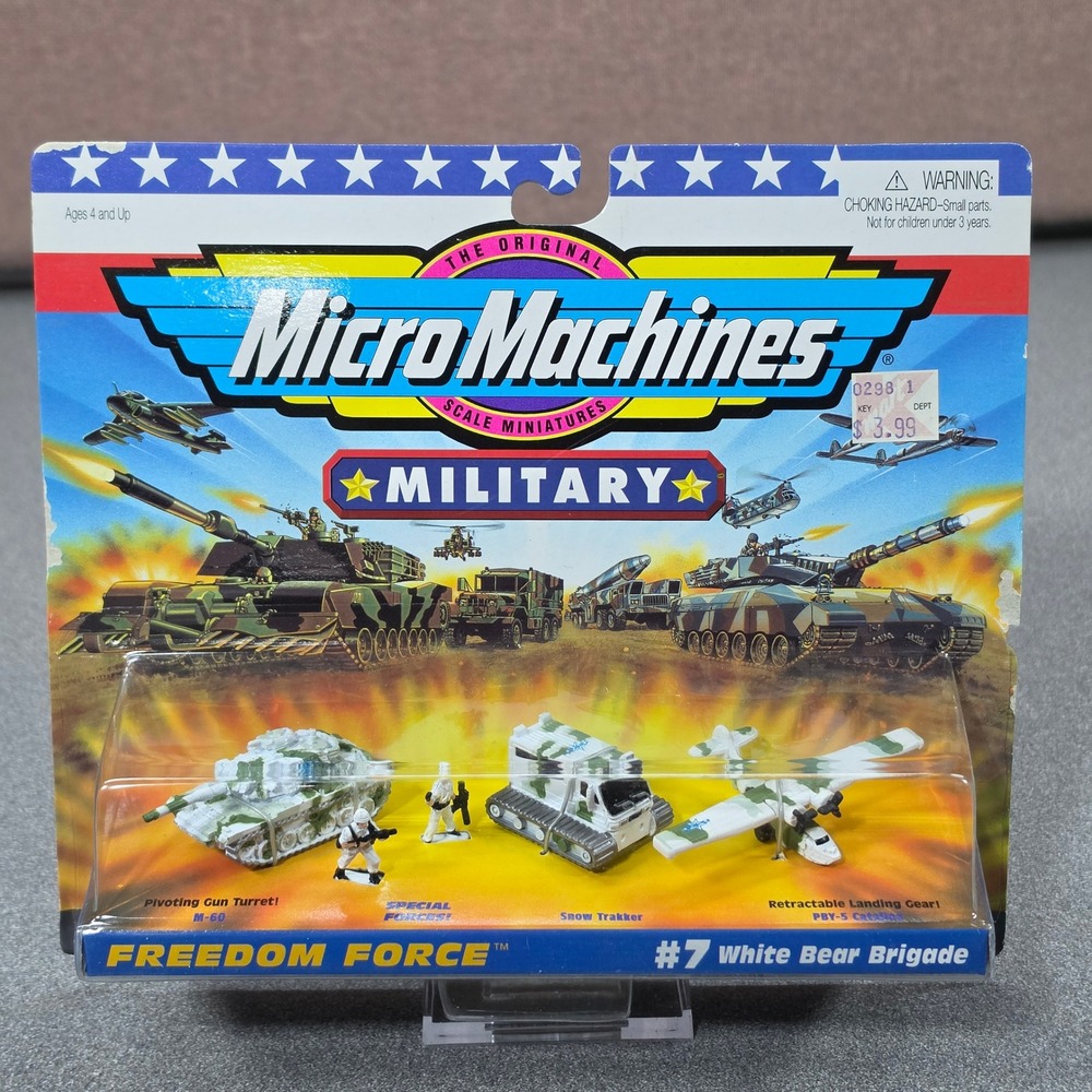 Micro Machines Military Freedom Force #7 White Bear Brigade New Camo Galoob 1998